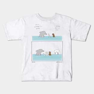 Message In A Bottle Kids T-Shirt